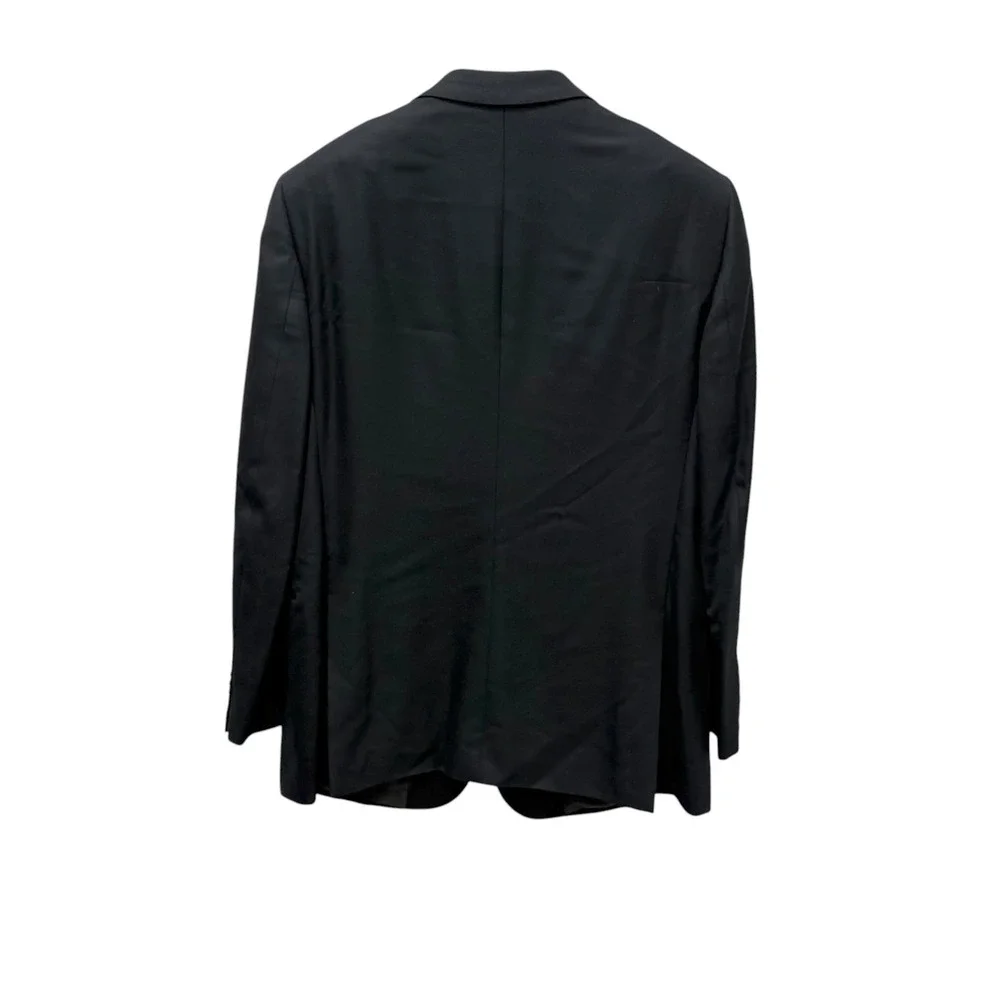 Giorgio Armani Black 100% Cashmere Blazer Jacket Made in Italy Size 56 IT US 46